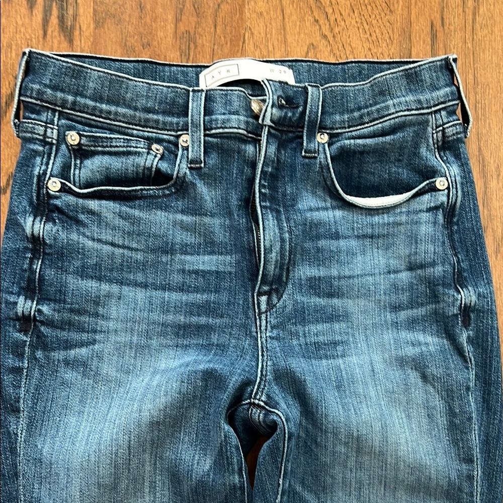 AYR Women's Blue Straight Leg Jeans